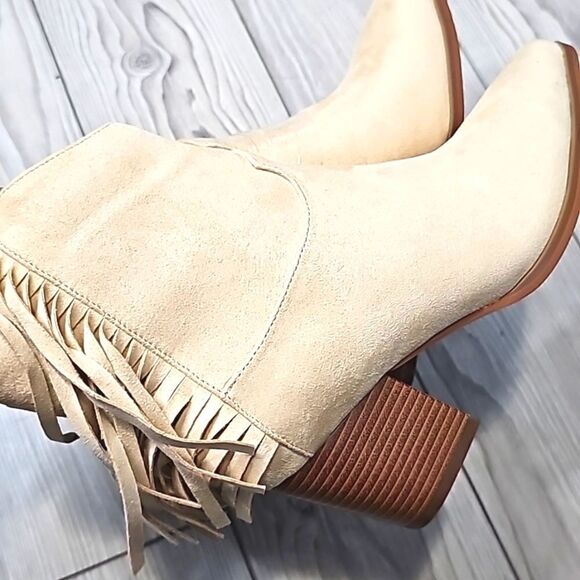 (13-3723)   Coutgo Women's  Western Khaki  Ankle Boots  Sz 7 - Picture 8 of 13